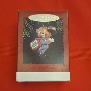 Hallmark Keepsake Ornament - Festive Bear with Mailbag